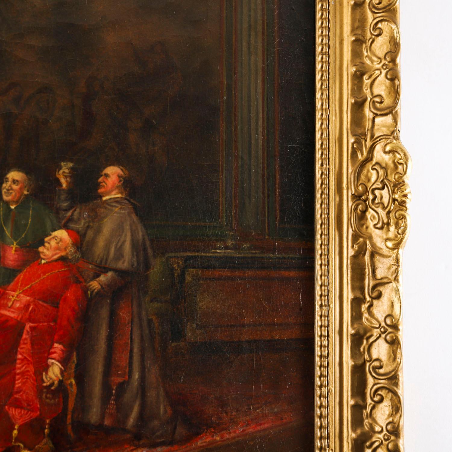Peinture à l'huile ancienne 