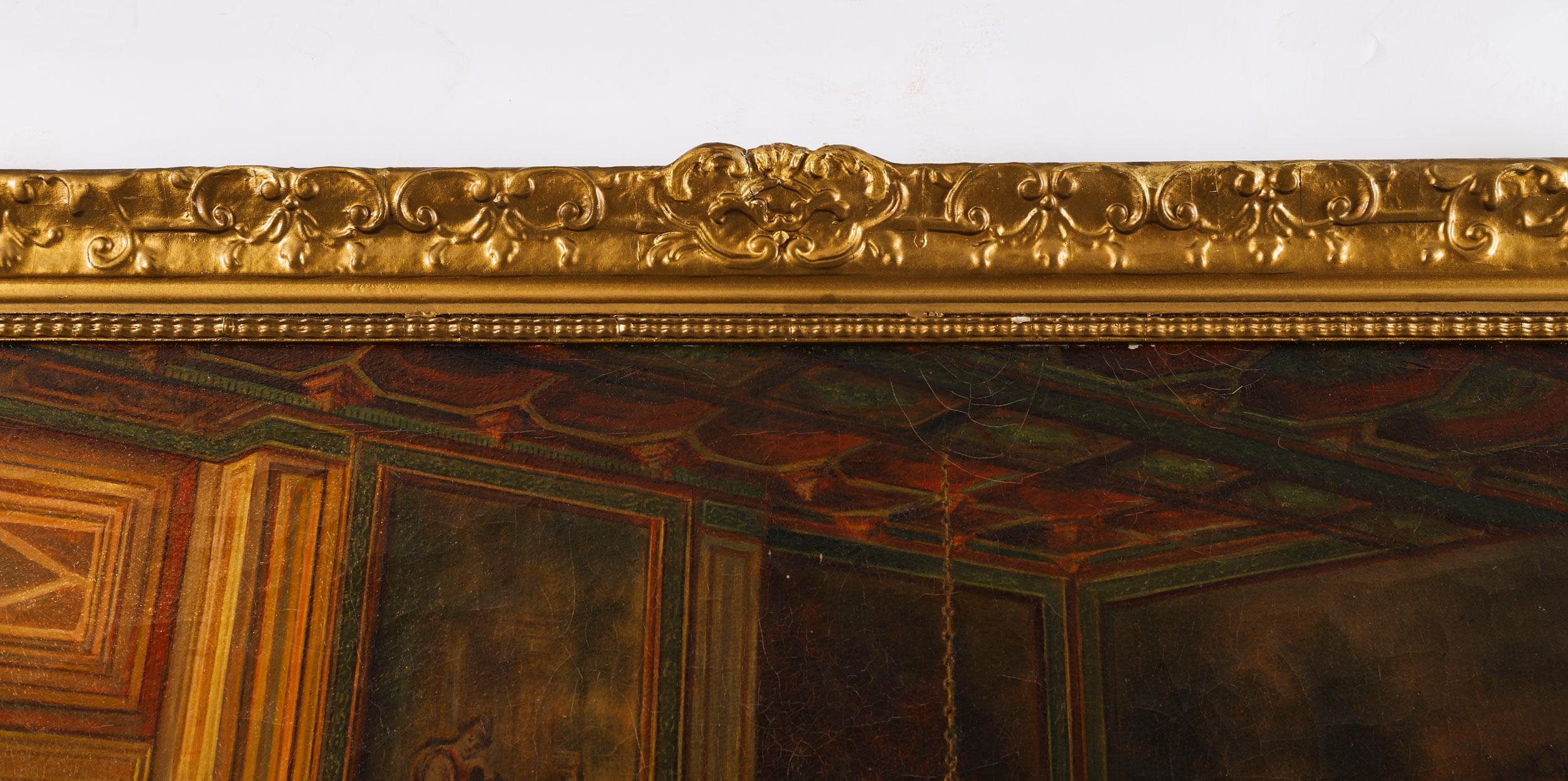 Peinture à l'huile ancienne 