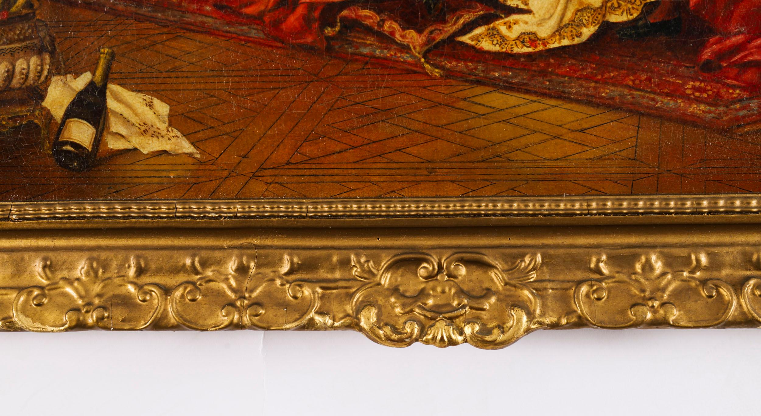 Peinture à l'huile ancienne 