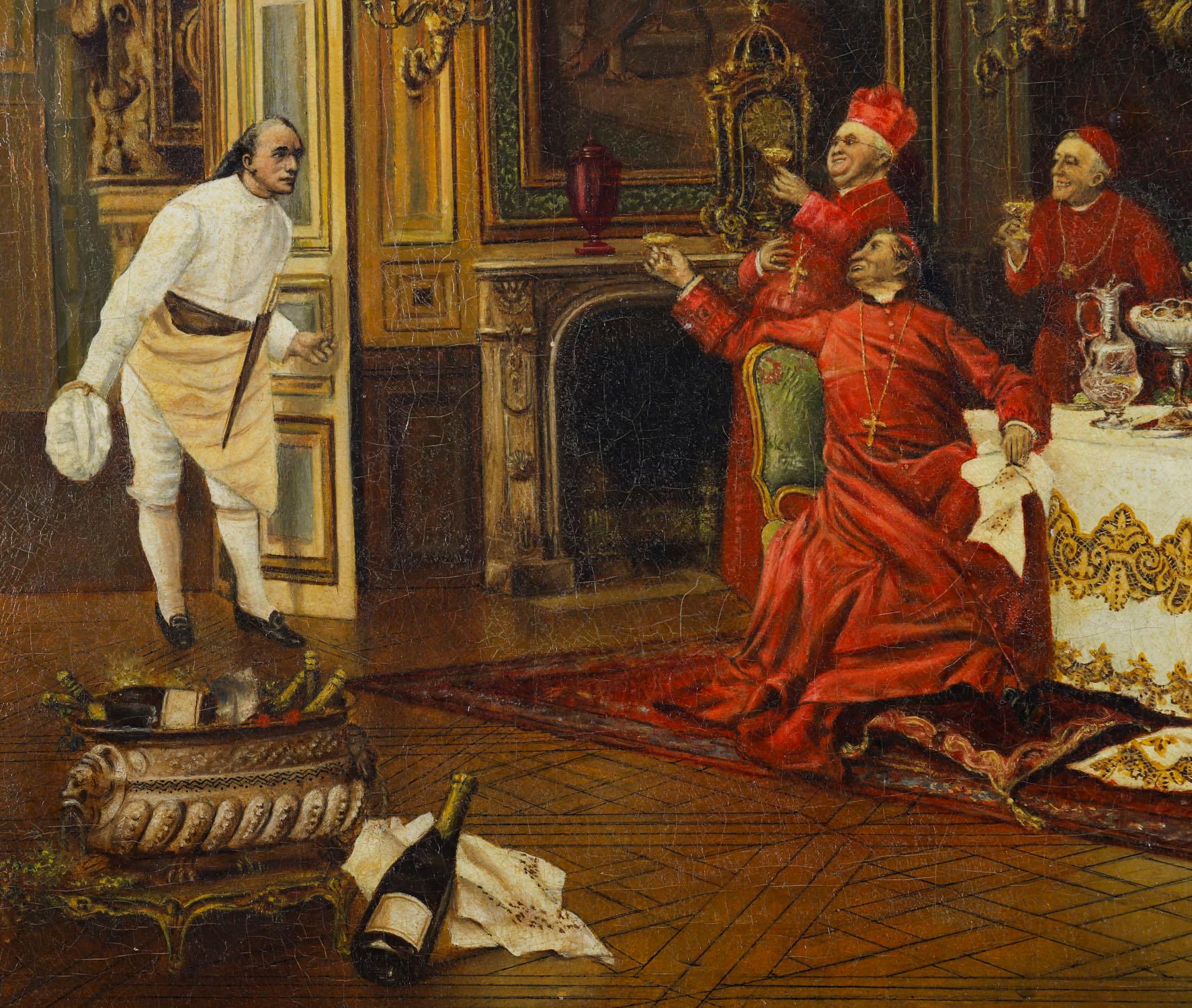 XIXe siècle Peinture à l'huile ancienne 