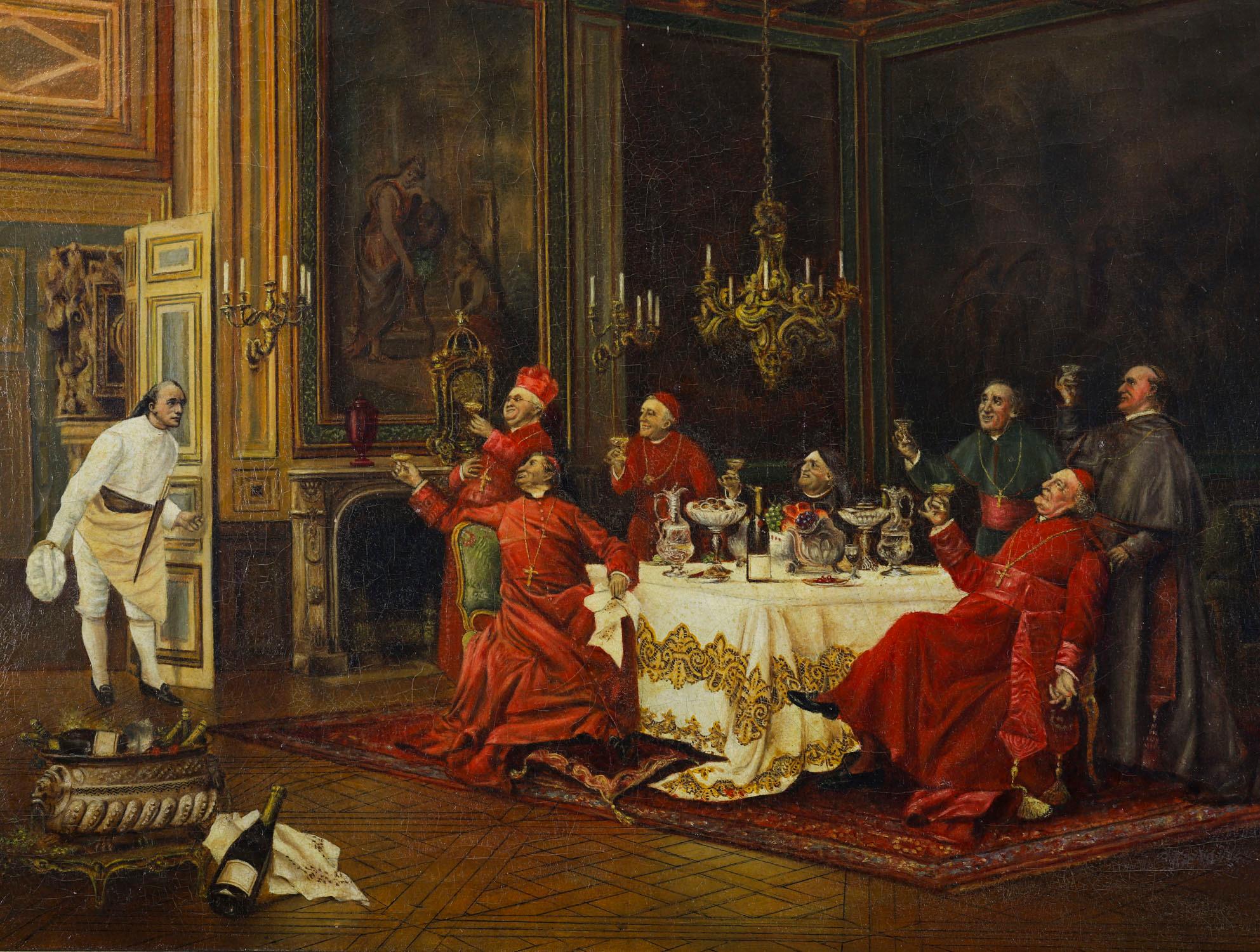 Peinture à l'huile ancienne 