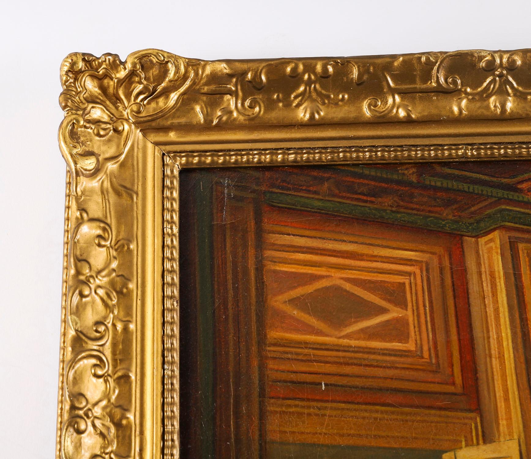 Peinture à l'huile ancienne 