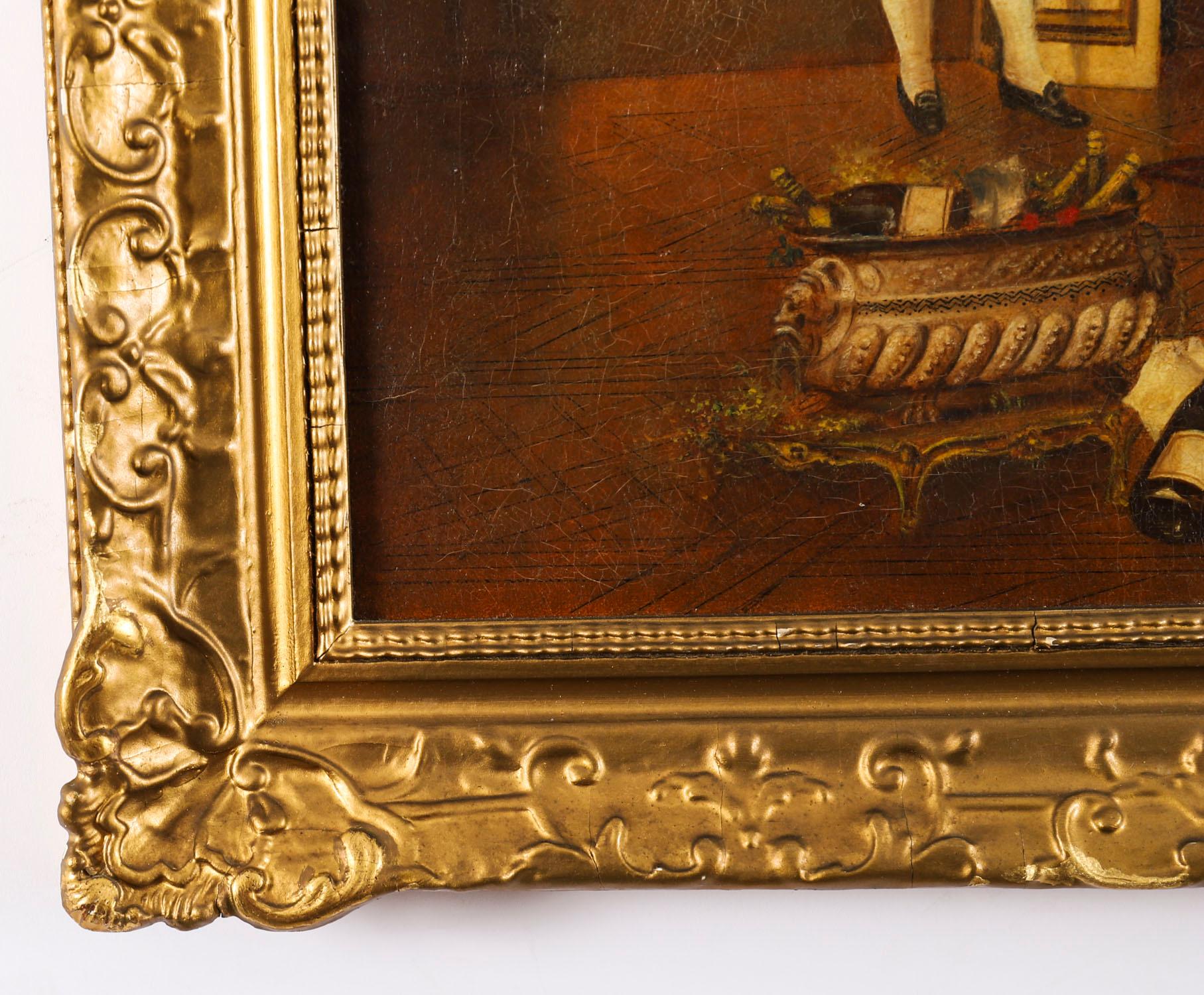 Peinture à l'huile ancienne 
