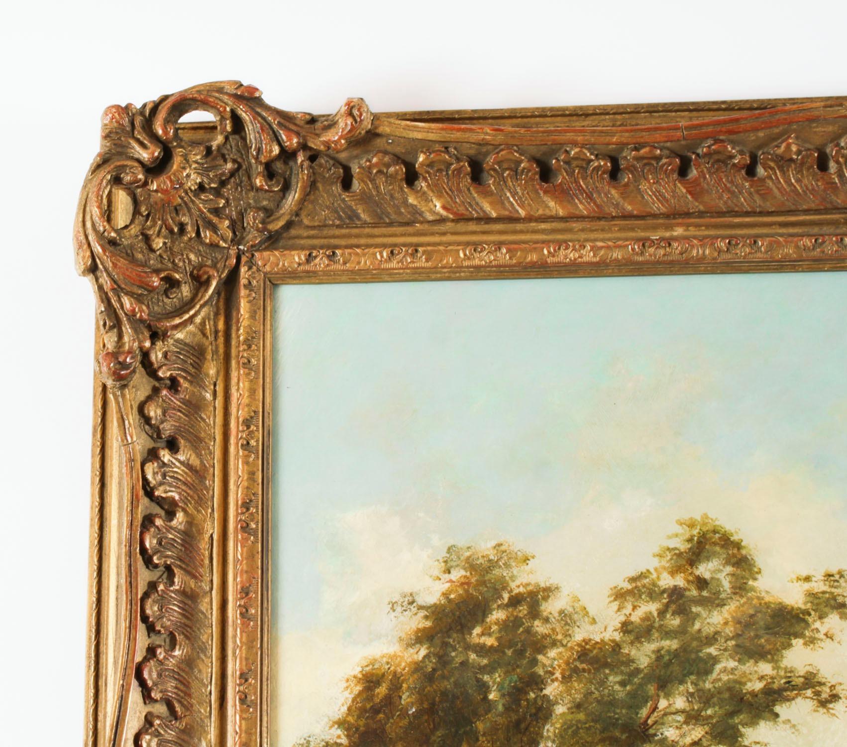 Antique Oil Painting Windsor Castle by Alfred H. Vickers Early 19th Century 5