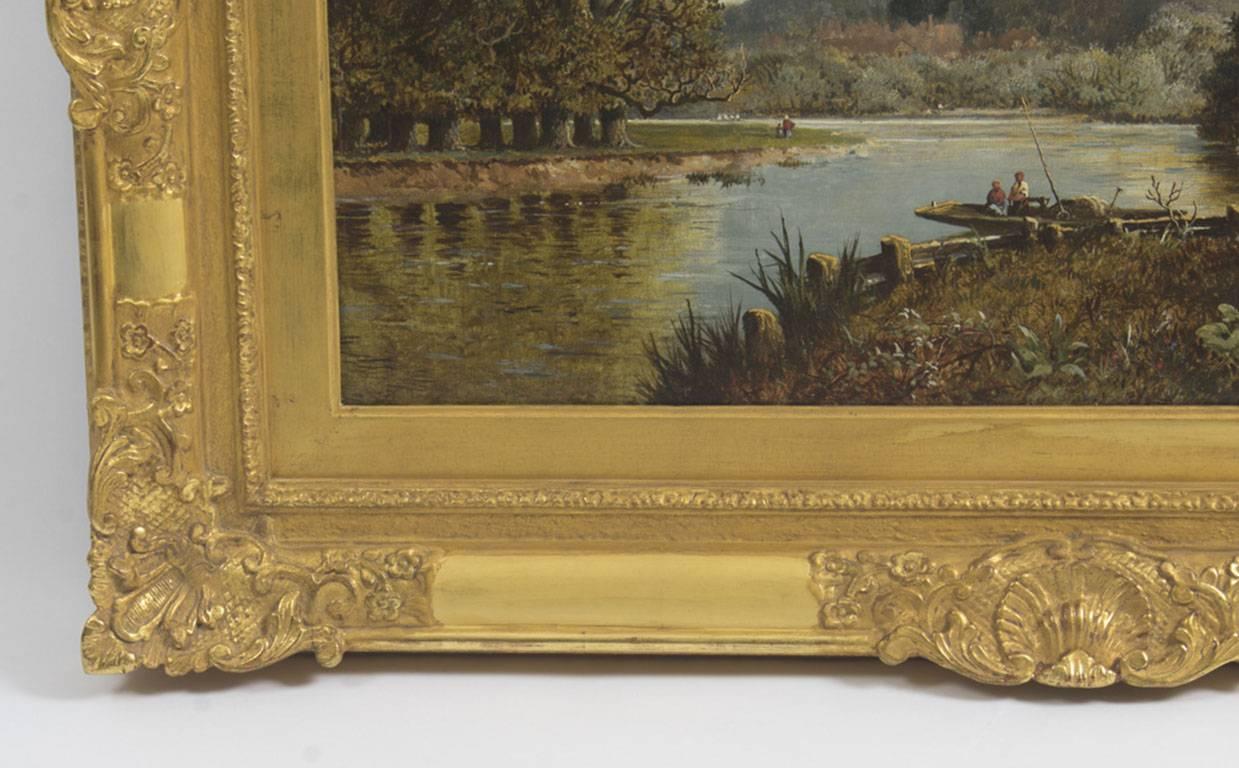 Mid-19th Century Antique Oil Painting 