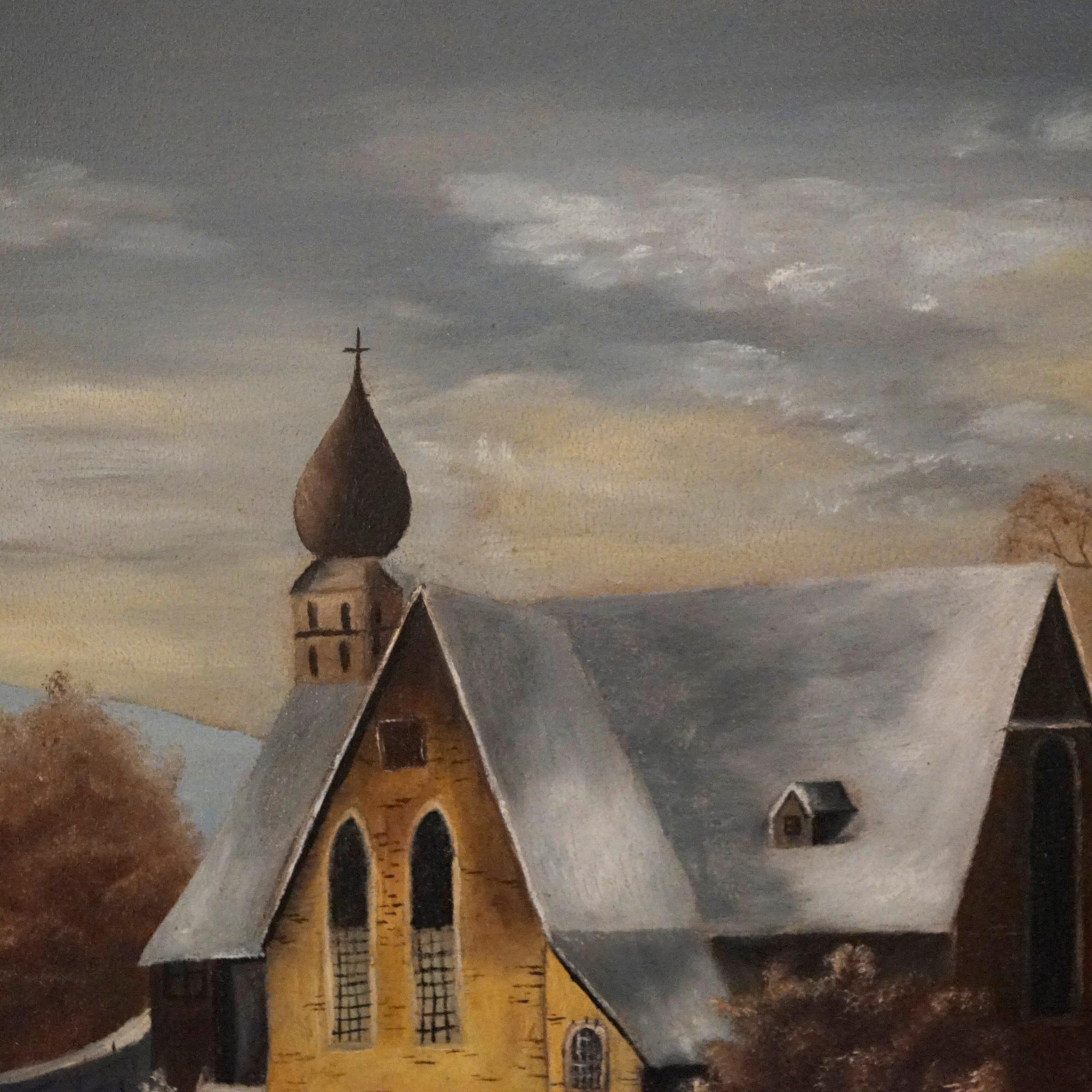 Winter Country Church avec Interior 1853 pièces pour les 14
