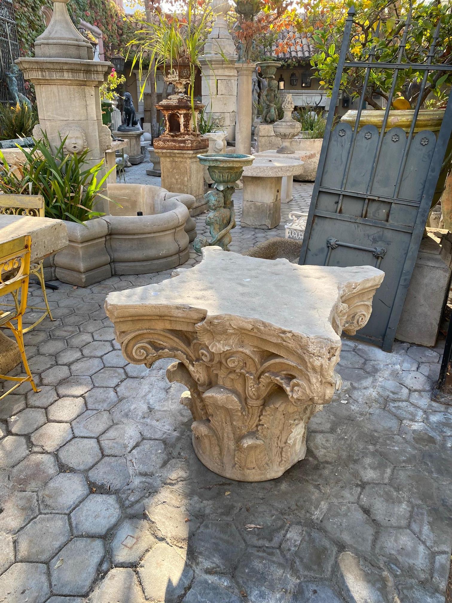 cast stone table bases