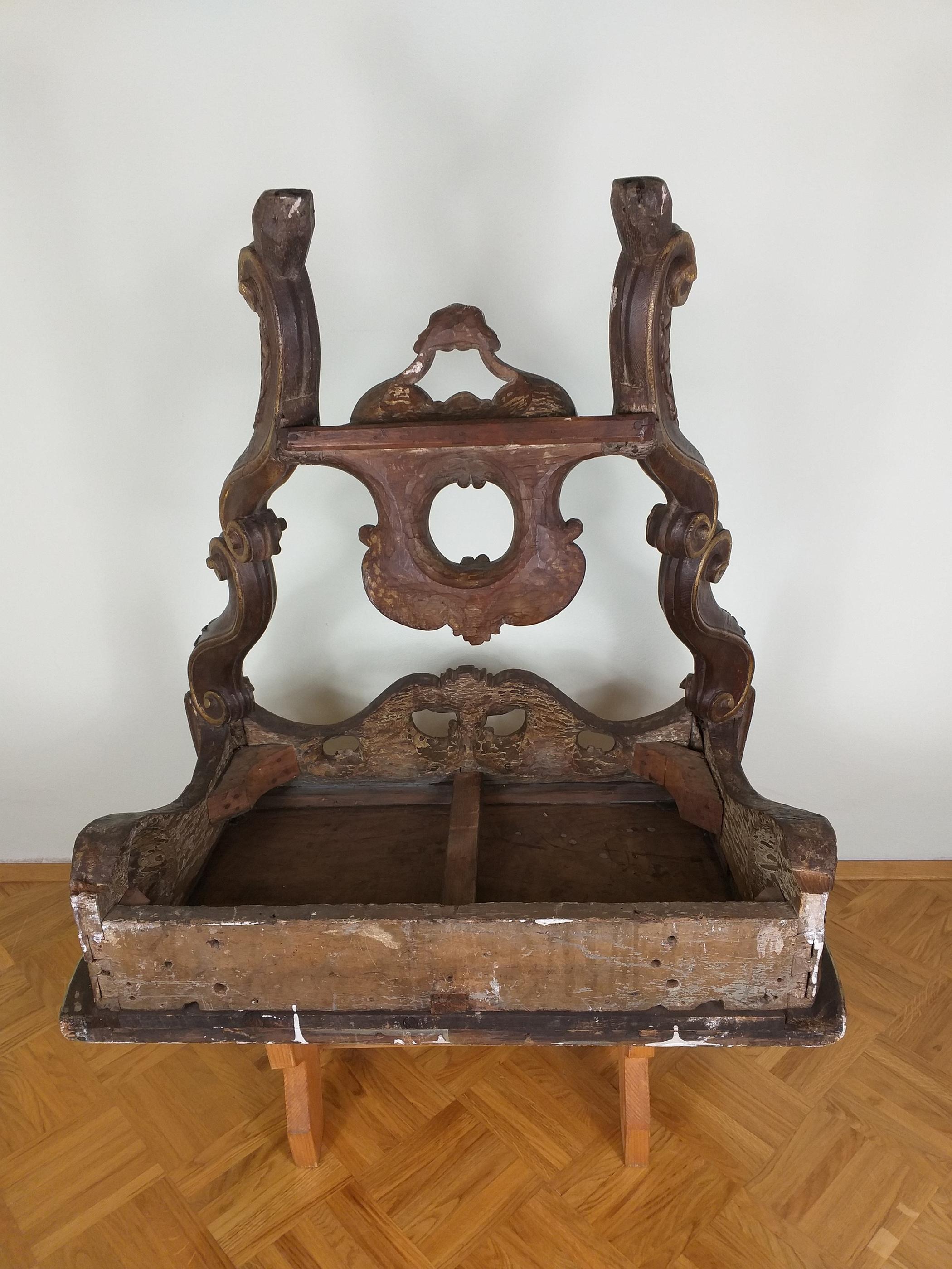 Antique old church console table 19th century Germany  For Sale 7