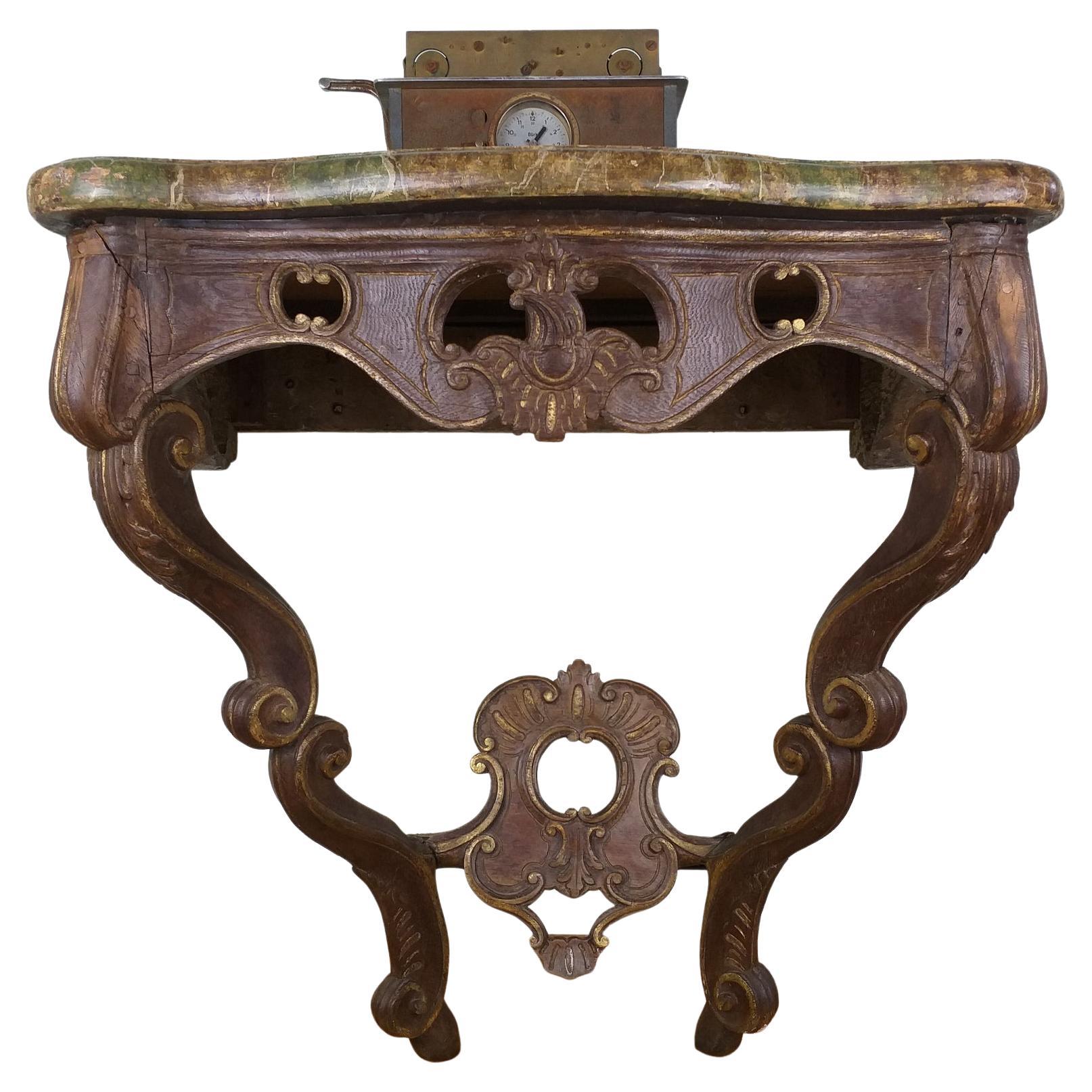 Antique old church console table 19th century Germany  For Sale