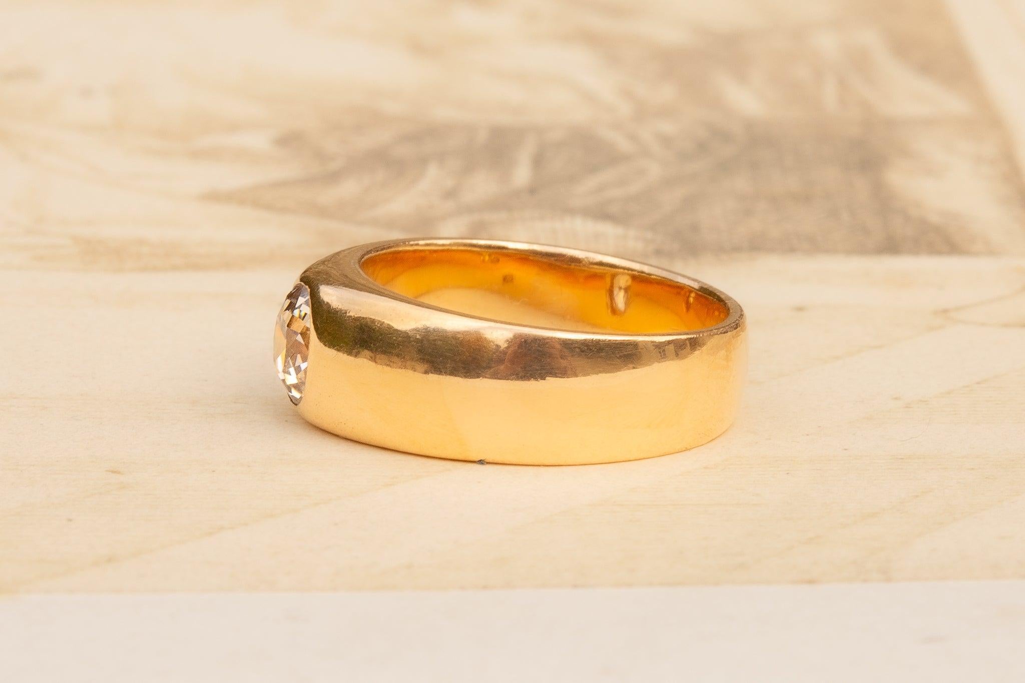 Taille vieille mine Antiquities Old Cut 1ct Diamond Ring Vintage Engagement Ring Solitaire Band