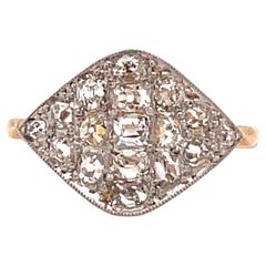 Antique Old Cut Diamond 18 Karat Gold Ring