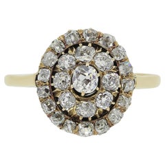 Used Old Cut Diamond Cluster Ring