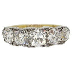 Antique Old Cut Diamond Five-Stone Ring