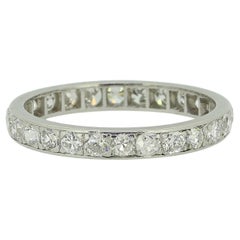 Antique Old Cut Diamond Full Eternity Ring Size P 1/2 (57)