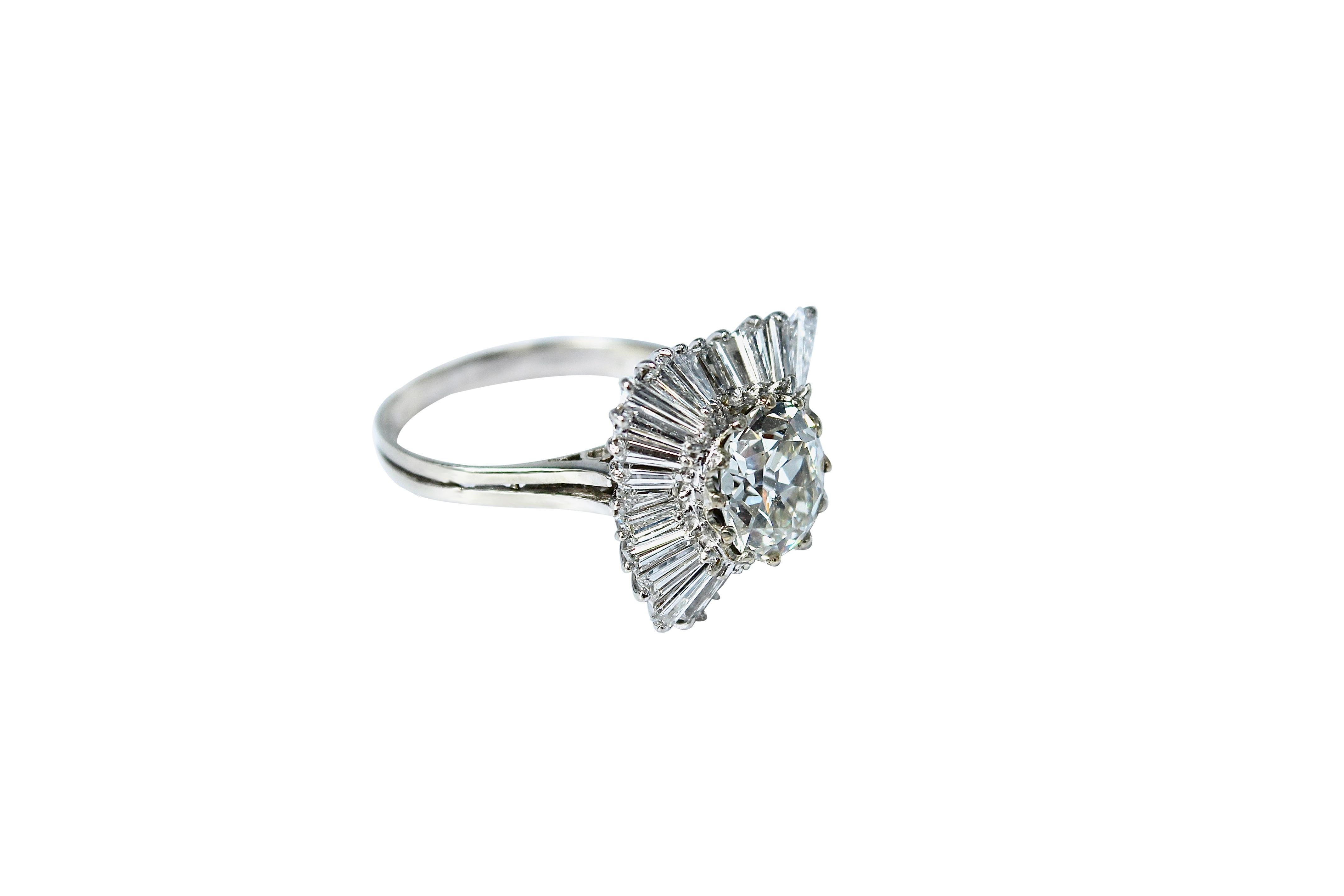 Antiker Ring CIRCA 1960 Diamantring 