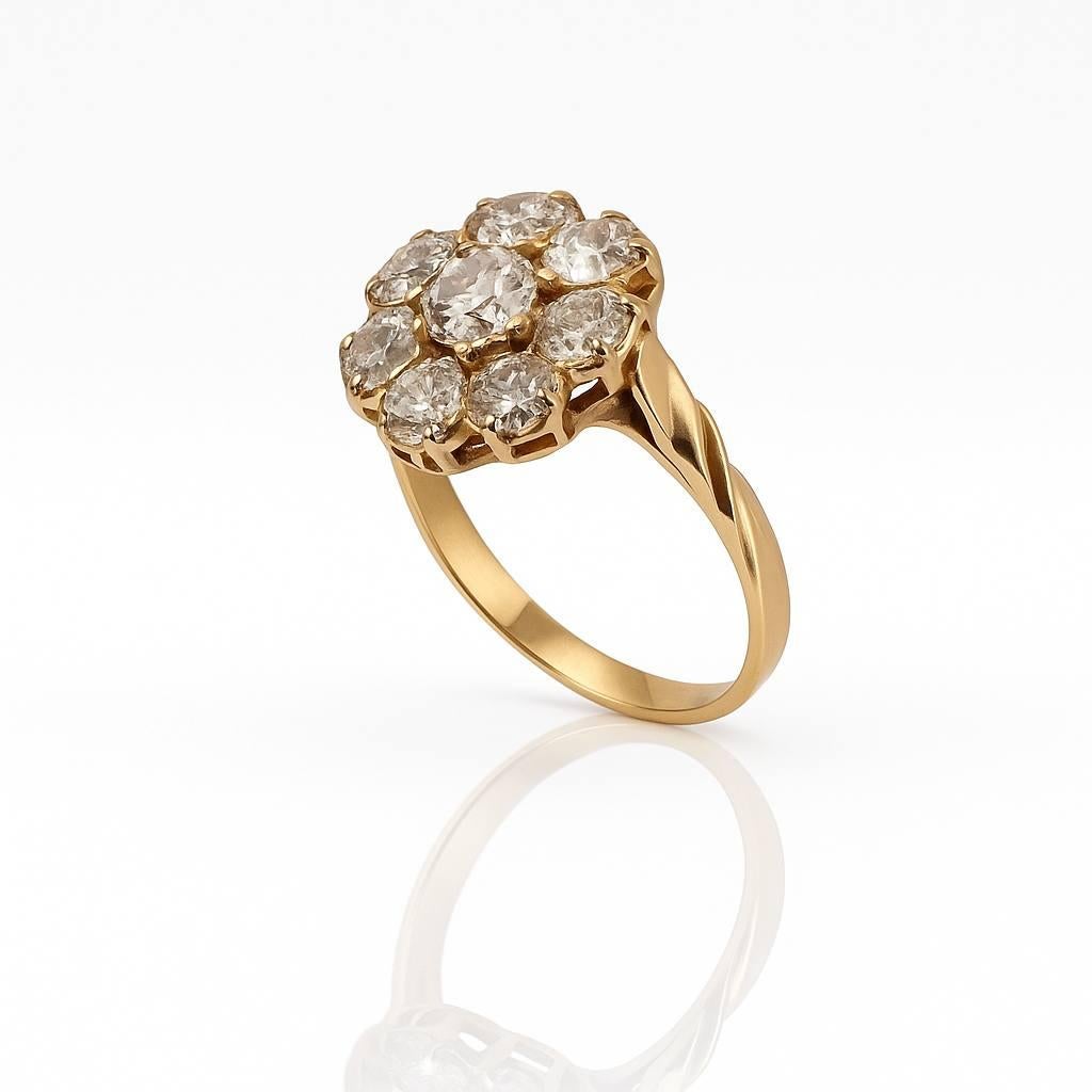 Bague ancienne en diamant taillé en vente 1