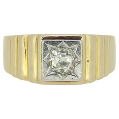 Anello con diamante antico tagliato a vivo