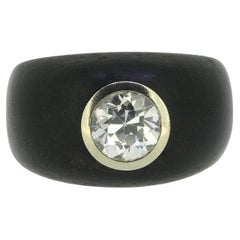 Antique Old Cut Diamond Single Stone Ring Antique Old Cut Diamond Single Stone Ring