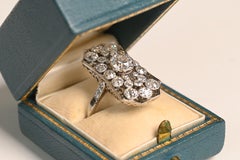 Antique Old Euro Diamond (Approx. 1-Carat) Bezel-Set Ring, Platinum, Circa 1910