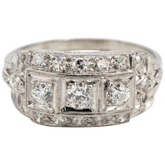 Antique Old European Cut Diamond Cocktail Ring