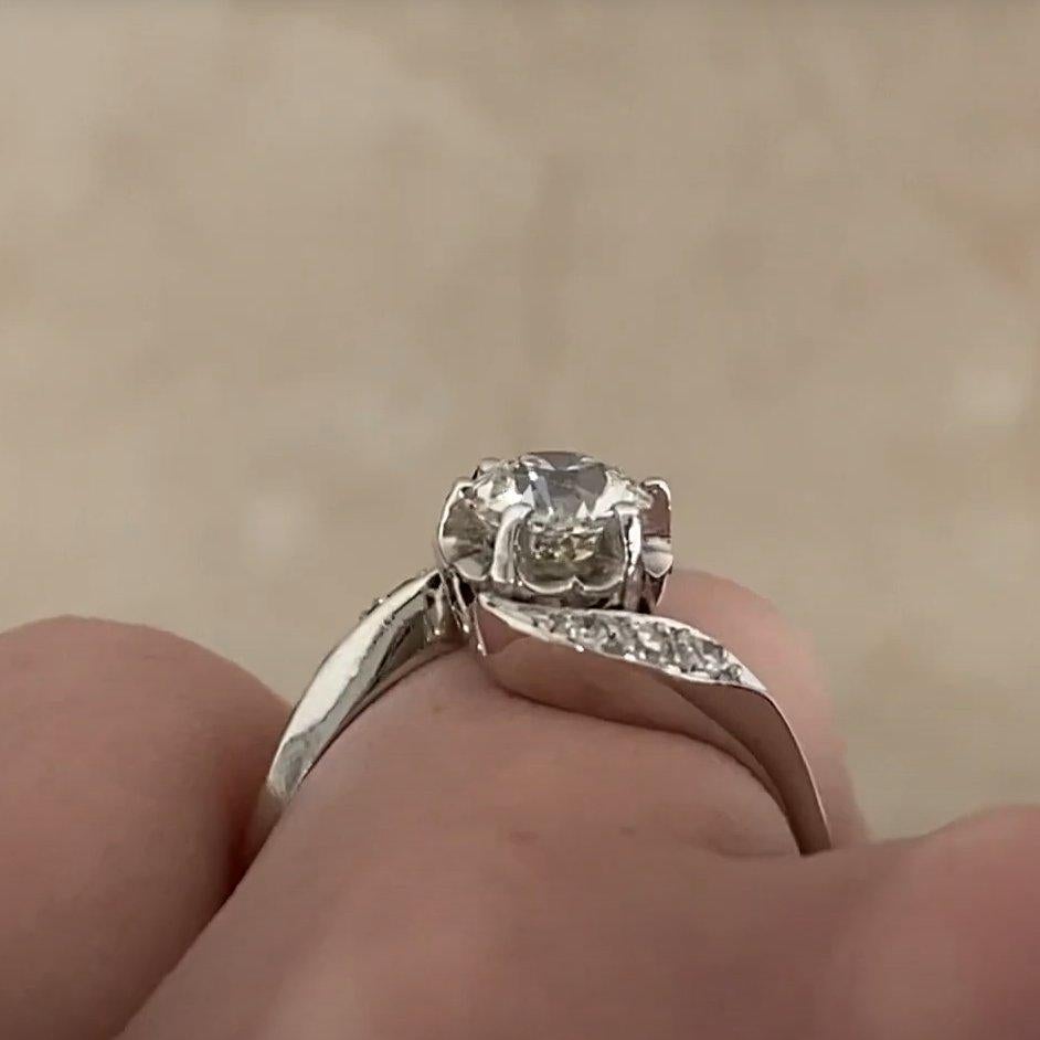 Antiker Diamant-Verlobungsring mit alteuropäischem Schliff (GIA ca. 0,9 kt) im Zustand „Hervorragend“ im Angebot in New York, NY