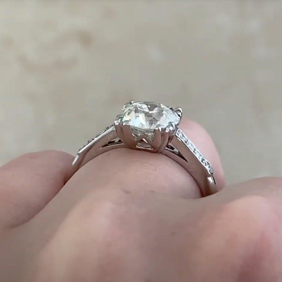 Antiker Diamant-Verlobungsring mit alteuropäischem Schliff (GIA ca. 2,00 Karat) im Zustand „Hervorragend“ im Angebot in New York, NY