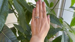 Antique Old European Cut Diamond 14 Karat Gold Cluster Ring