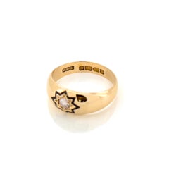 Antique Old European Cut Diamond Starburst Ring, Celestial, 1889, Size 8.5