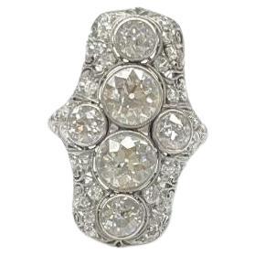 Antique Old European Diamond Ring For Sale