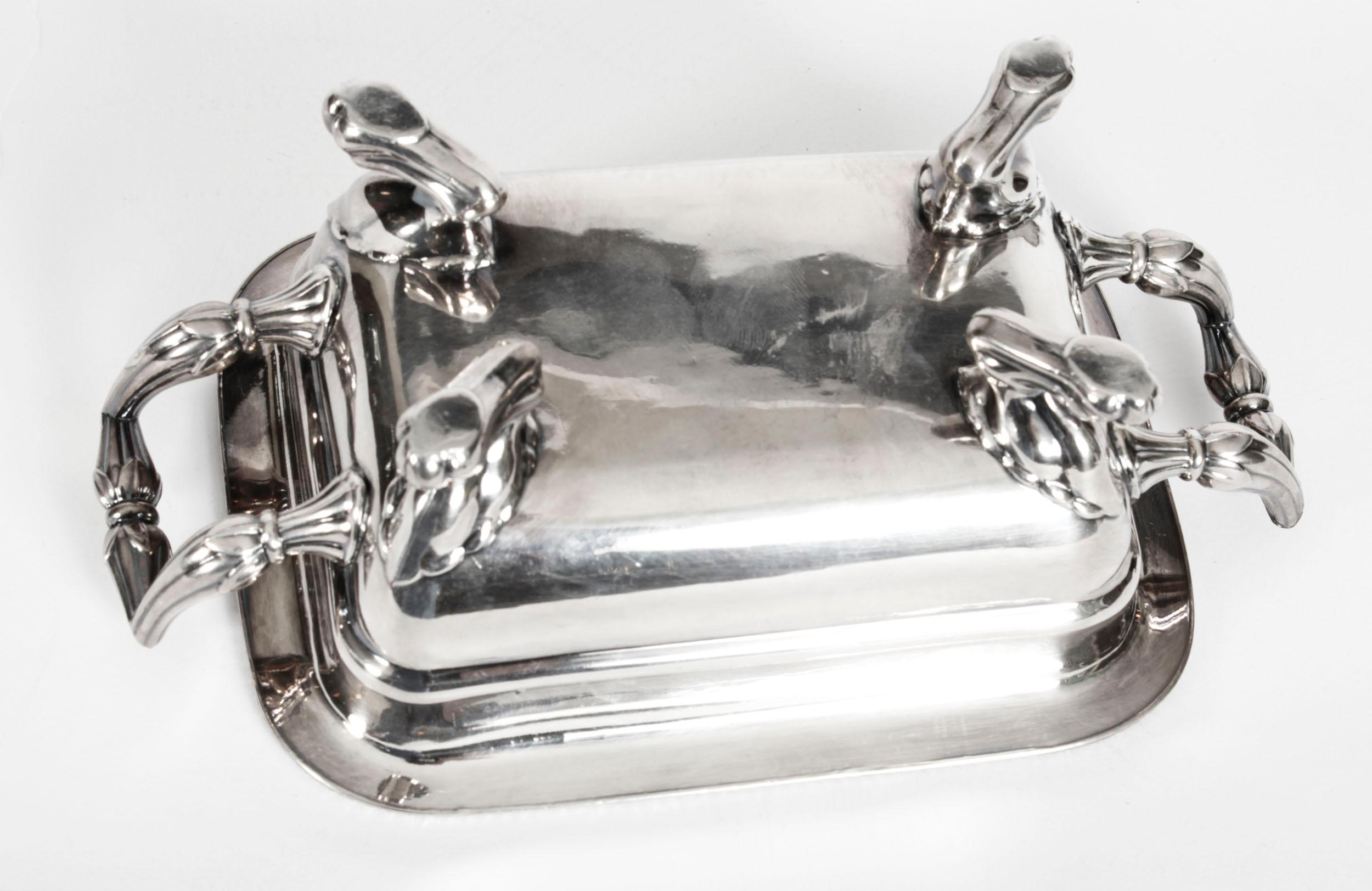 Antique Old George III Sheffield Silver Plated Butter Dish, 19th Century For Sale 5