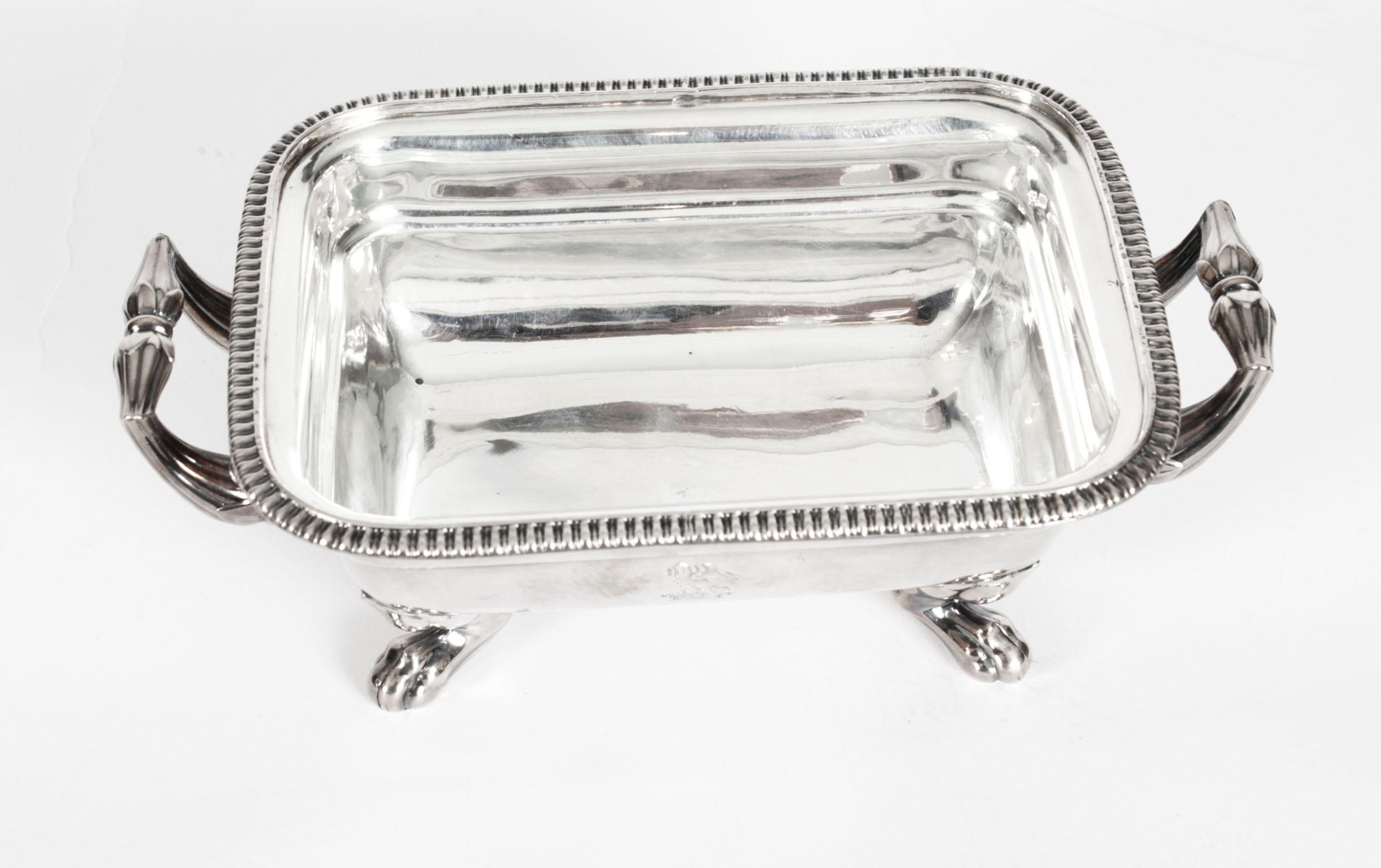 Antique Old George III Sheffield Silver Plated Butter Dish, 19th Century For Sale 6