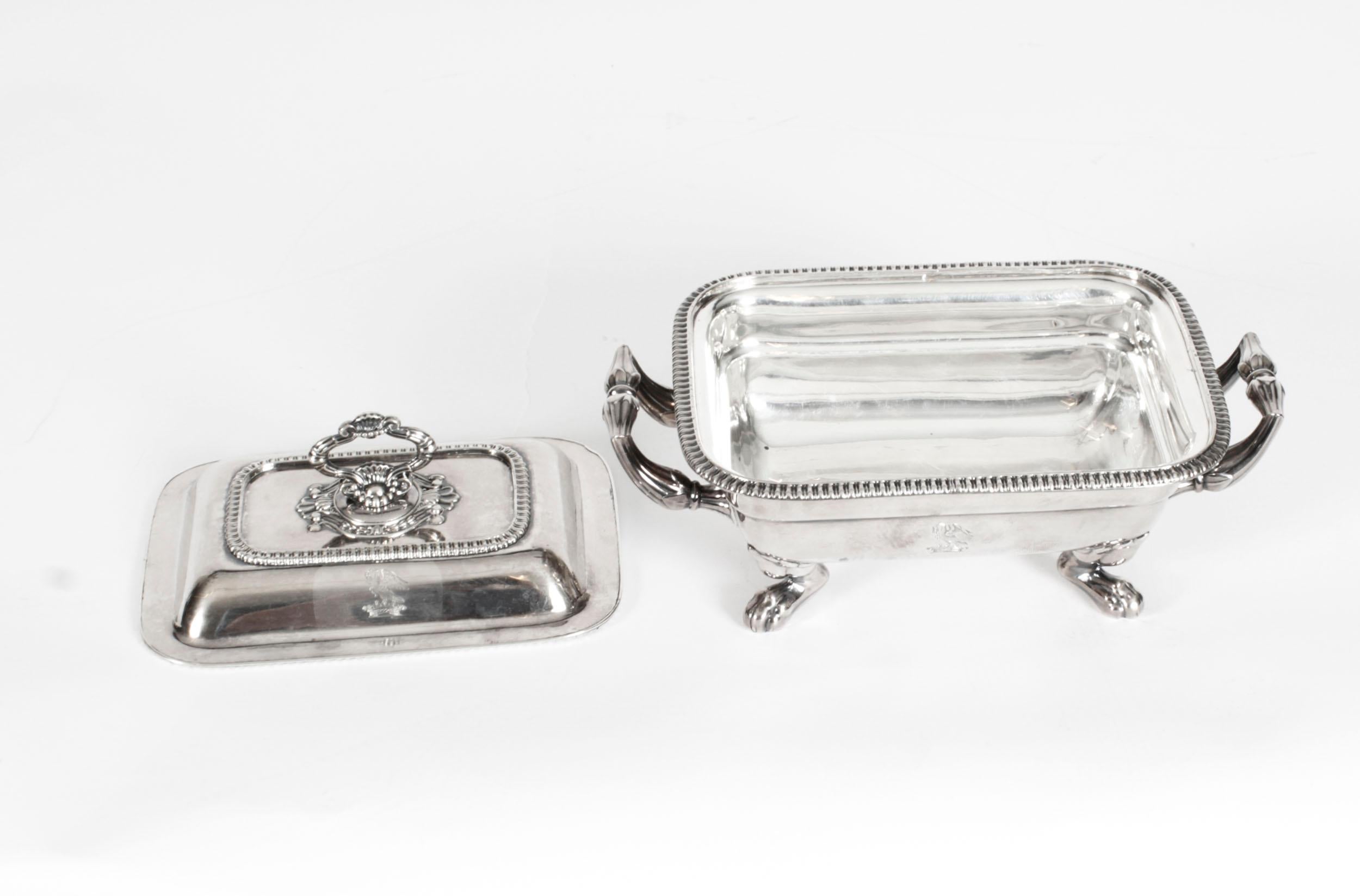Antique Old George III Sheffield Silver Plated Butter Dish, 19th Century For Sale 7