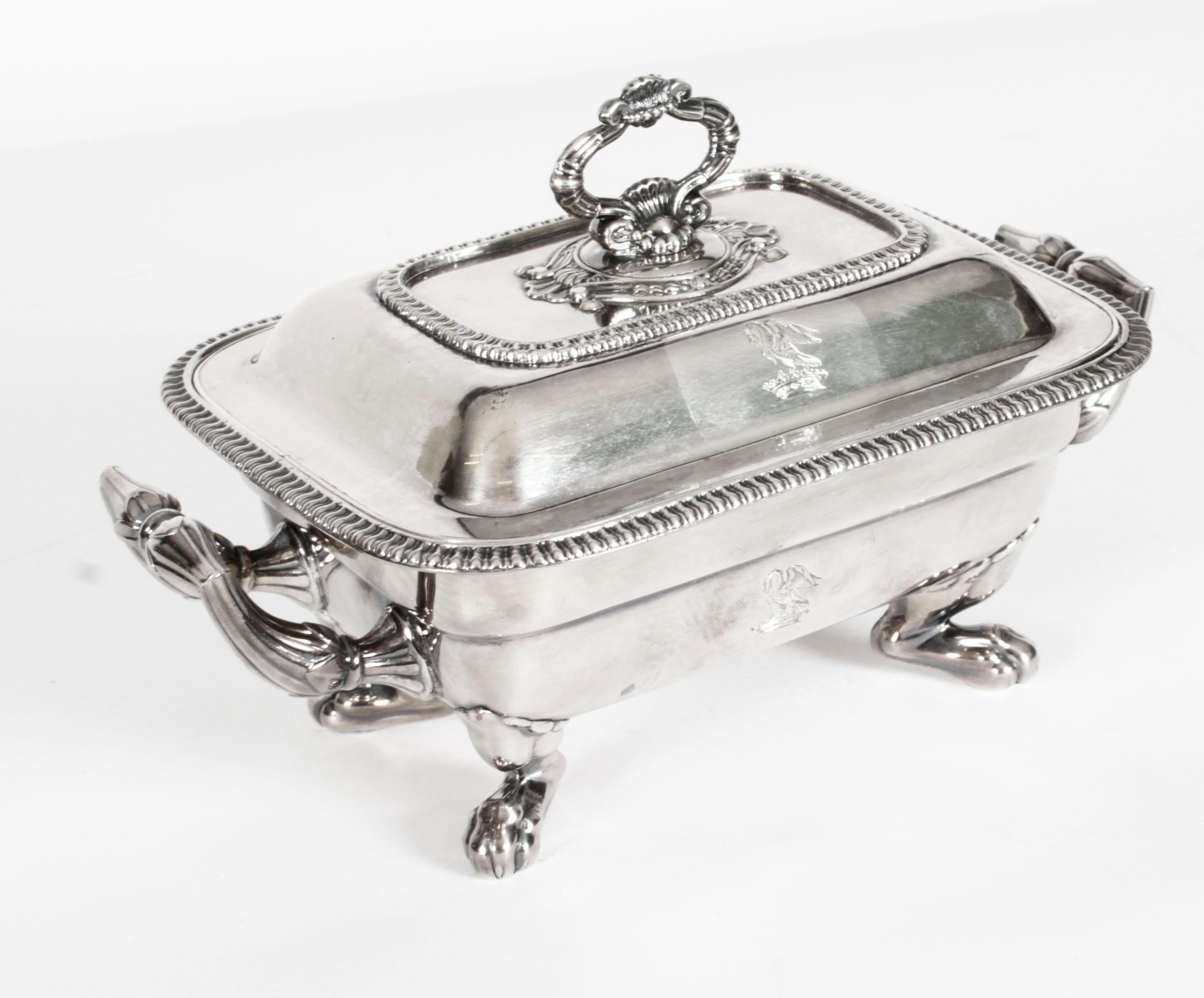 Antique Old George III Sheffield Silver Plated Butter Dish, 19th Century For Sale 9