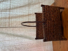 Panier ancien en hickory Circa 1890
