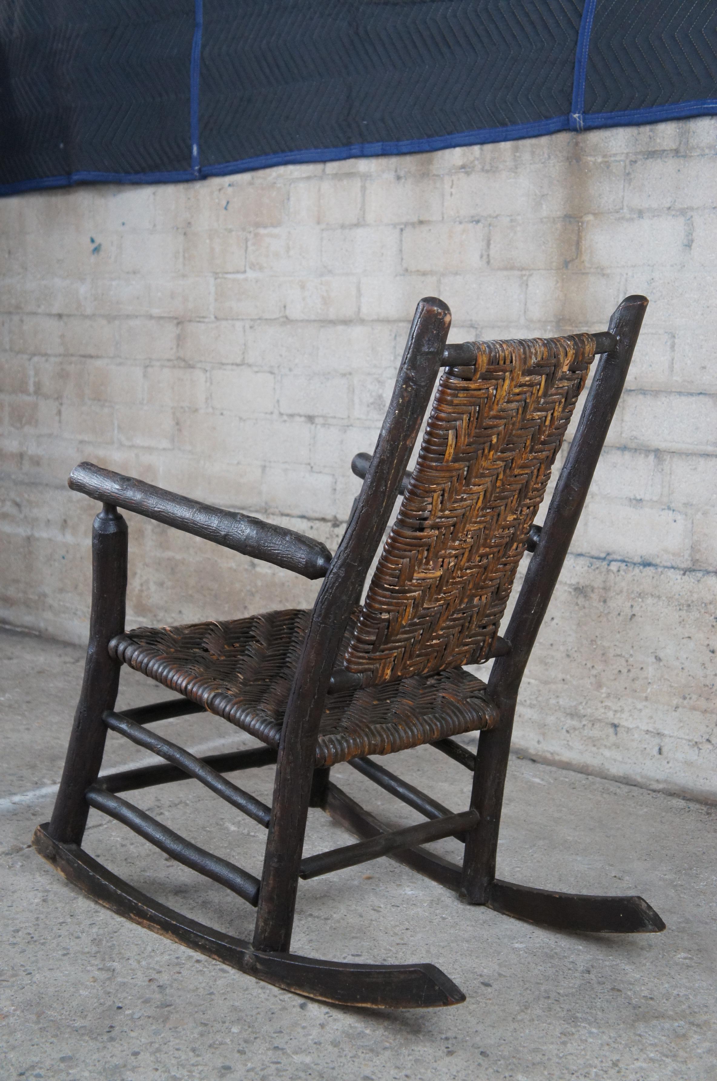 antique folding rocking chair