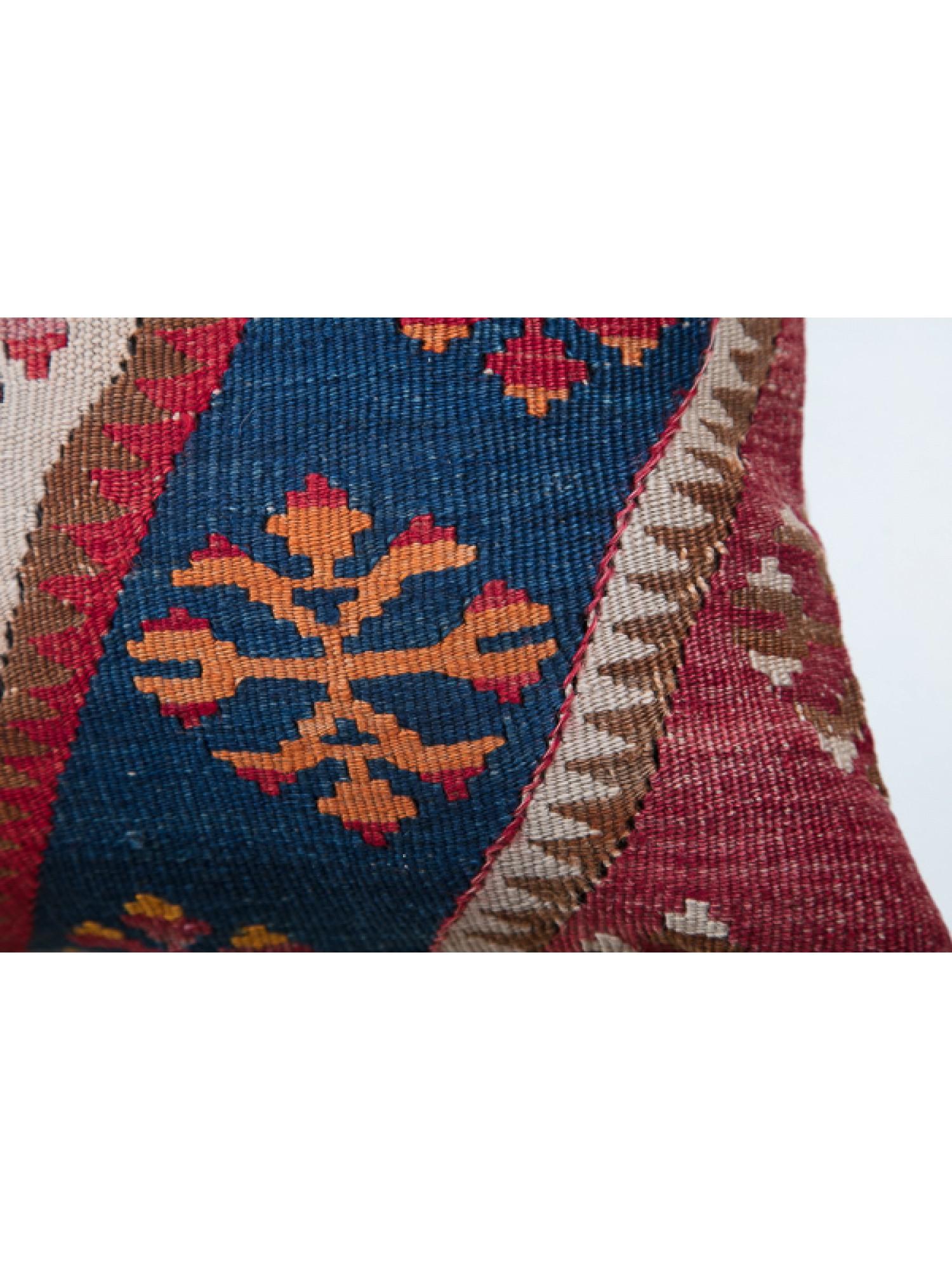 Contemporary Antique & Old Kilim Cushion Cover, Anatolian Yastik Turkish Modern Pillow KC3482 For Sale