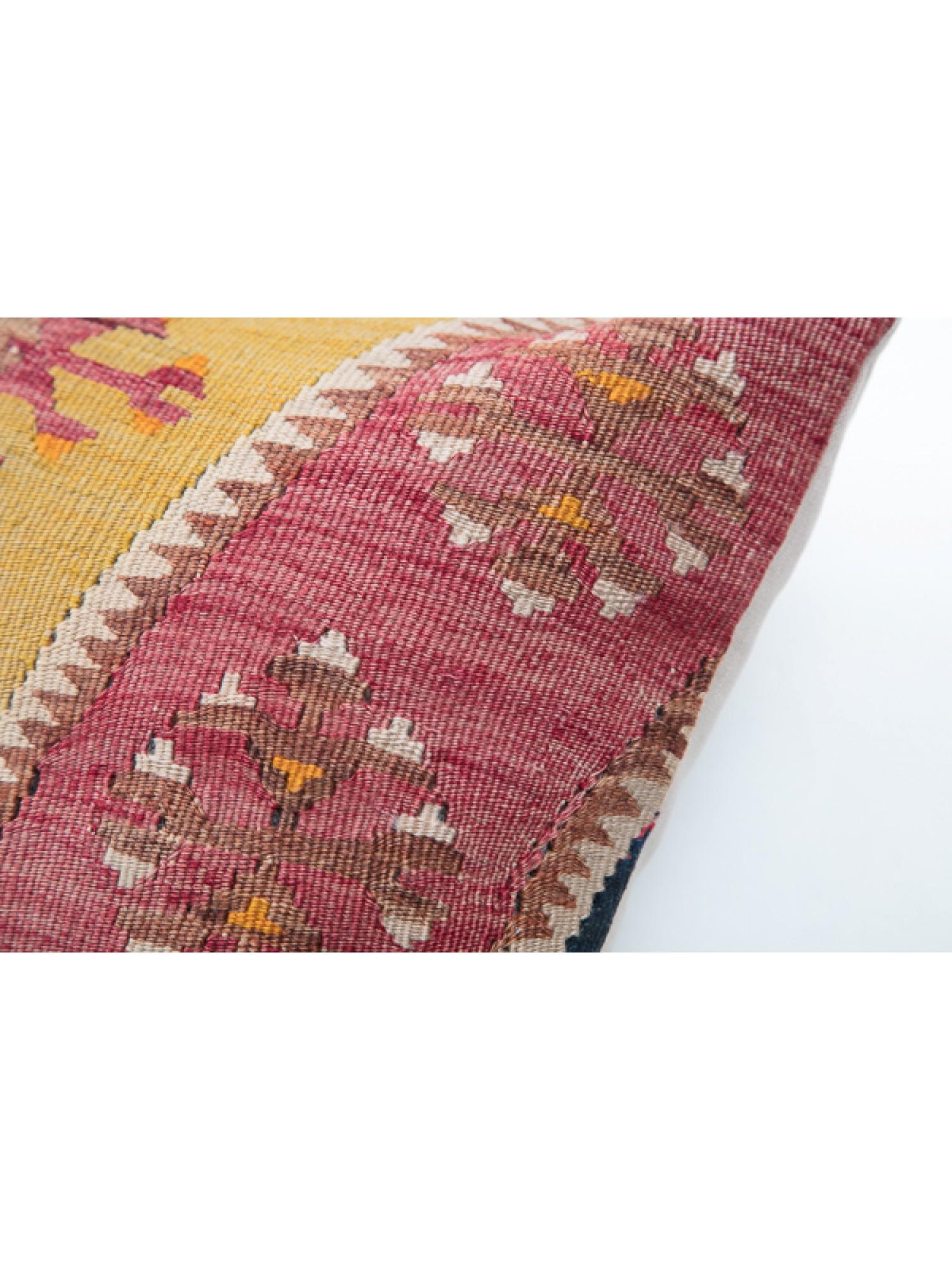 Antique & Old Kilim Cushion Cover, Anatolian Yastik Turkish Modern Pillow KC3496 In Good Condition For Sale In Tokyo, JP