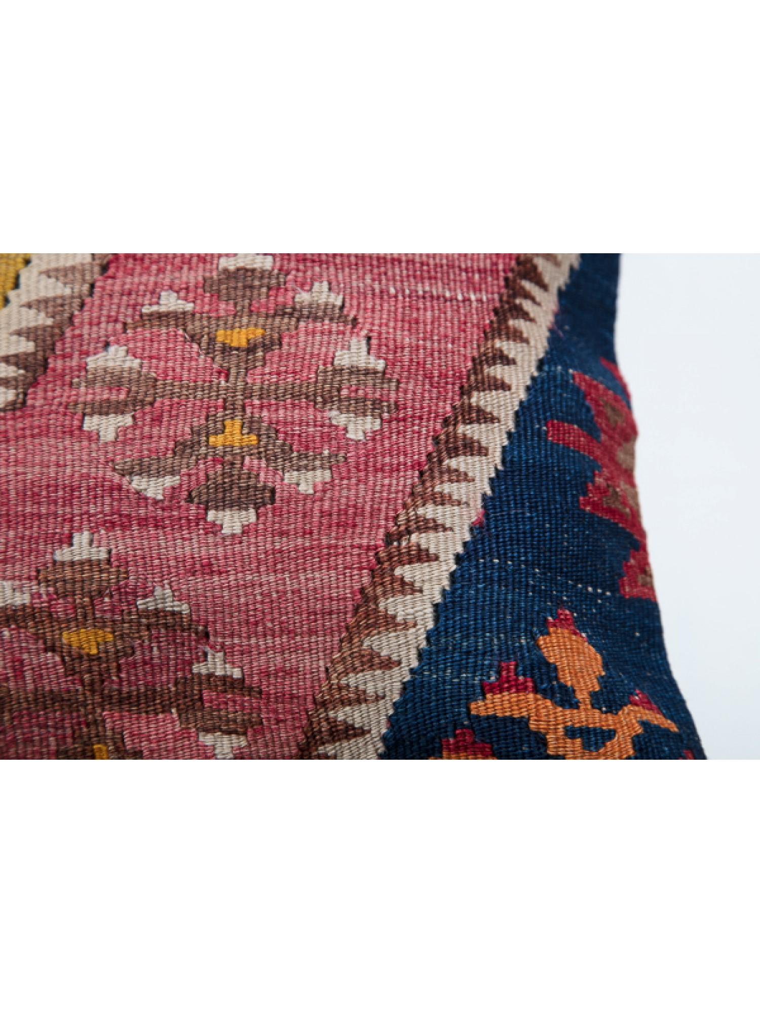 Contemporary Antique & Old Kilim Cushion Cover, Anatolian Yastik Turkish Modern Pillow KC3500 For Sale