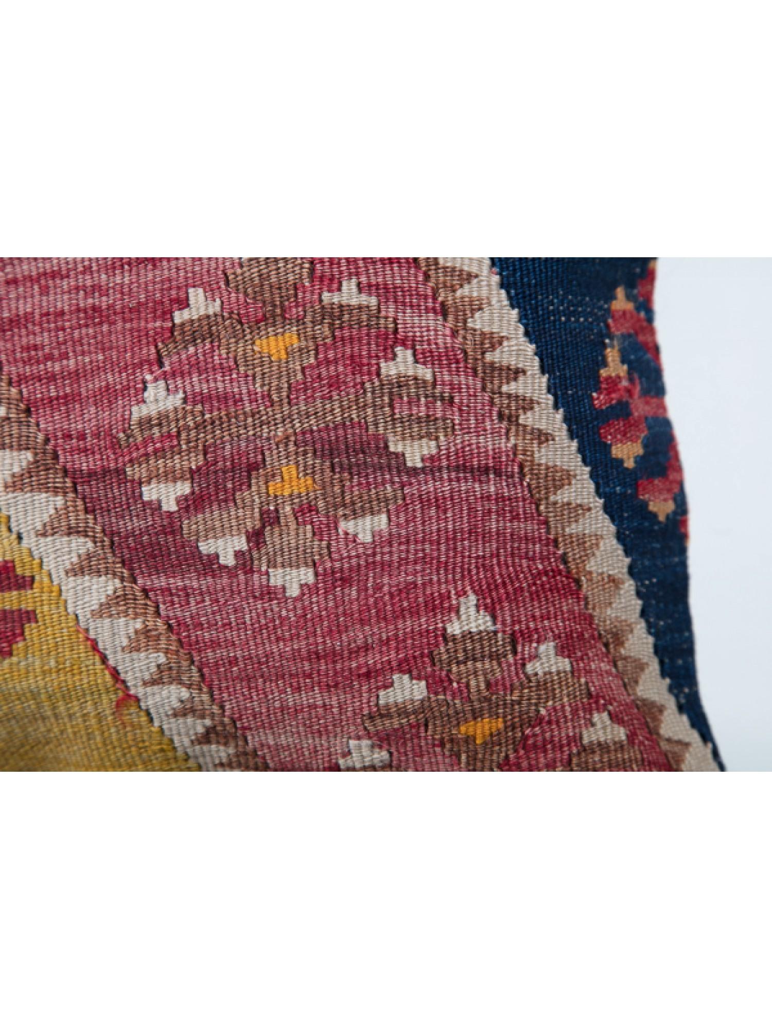 Contemporary Antique & Old Kilim Cushion Cover, Anatolian Yastik Turkish Modern Pillow KC3504 For Sale