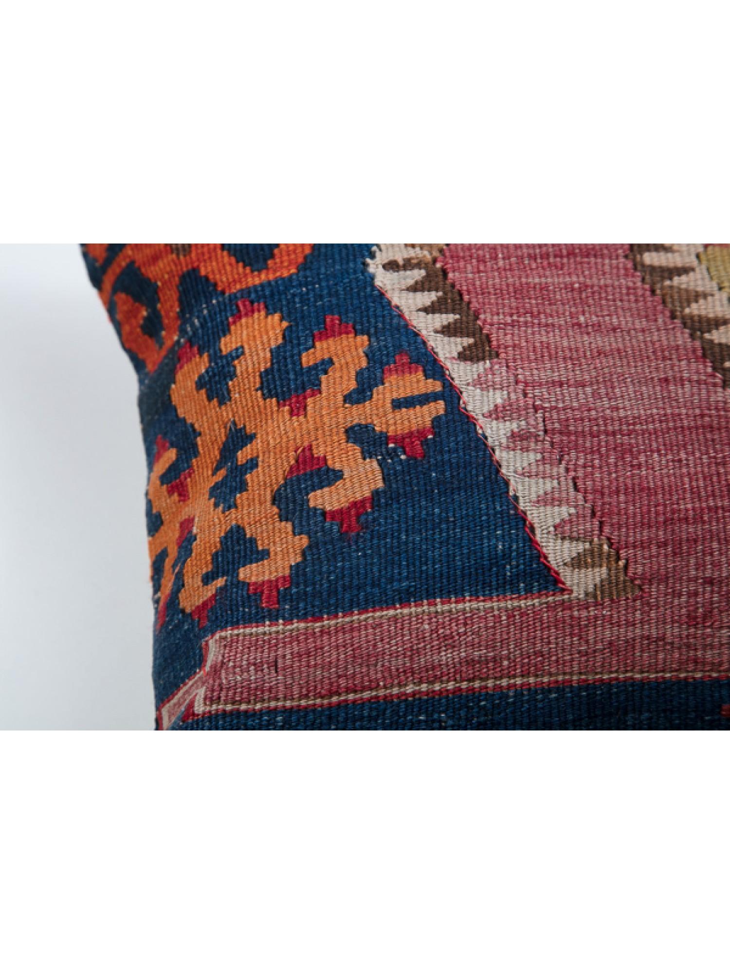 Antique & Old Kilim Cushion Cover, Anatolian Yastik Turkish Modern Pillow KC3515 In Good Condition For Sale In Tokyo, JP