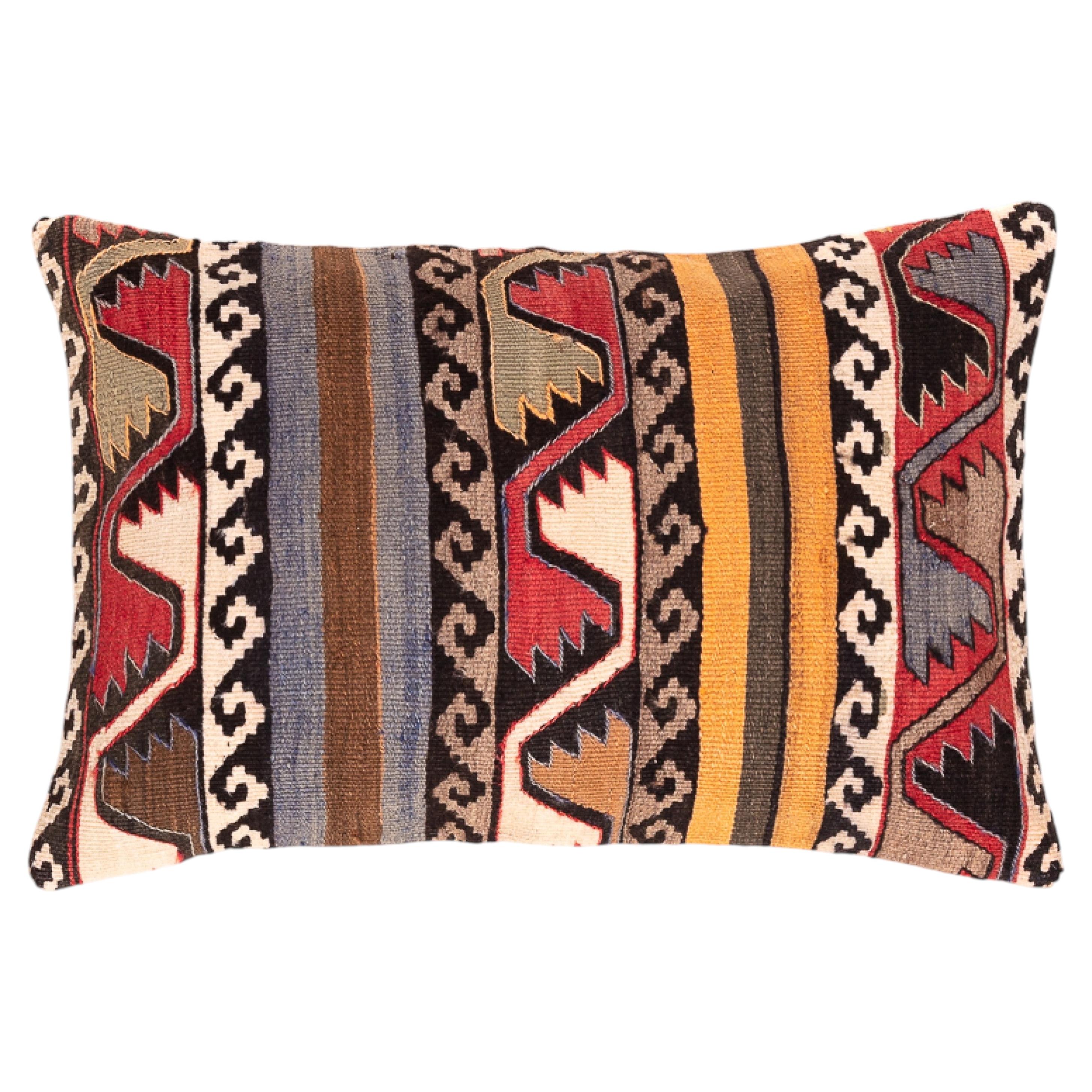 Cojín Kilim Antiguo y Viejo Cojín Rectangular Yastik Turco Moderno 3543