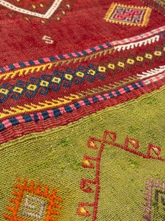 Antique & Old Kilim Cushion Cover Rectangular Yastik Turkish Modern Pillow 4130