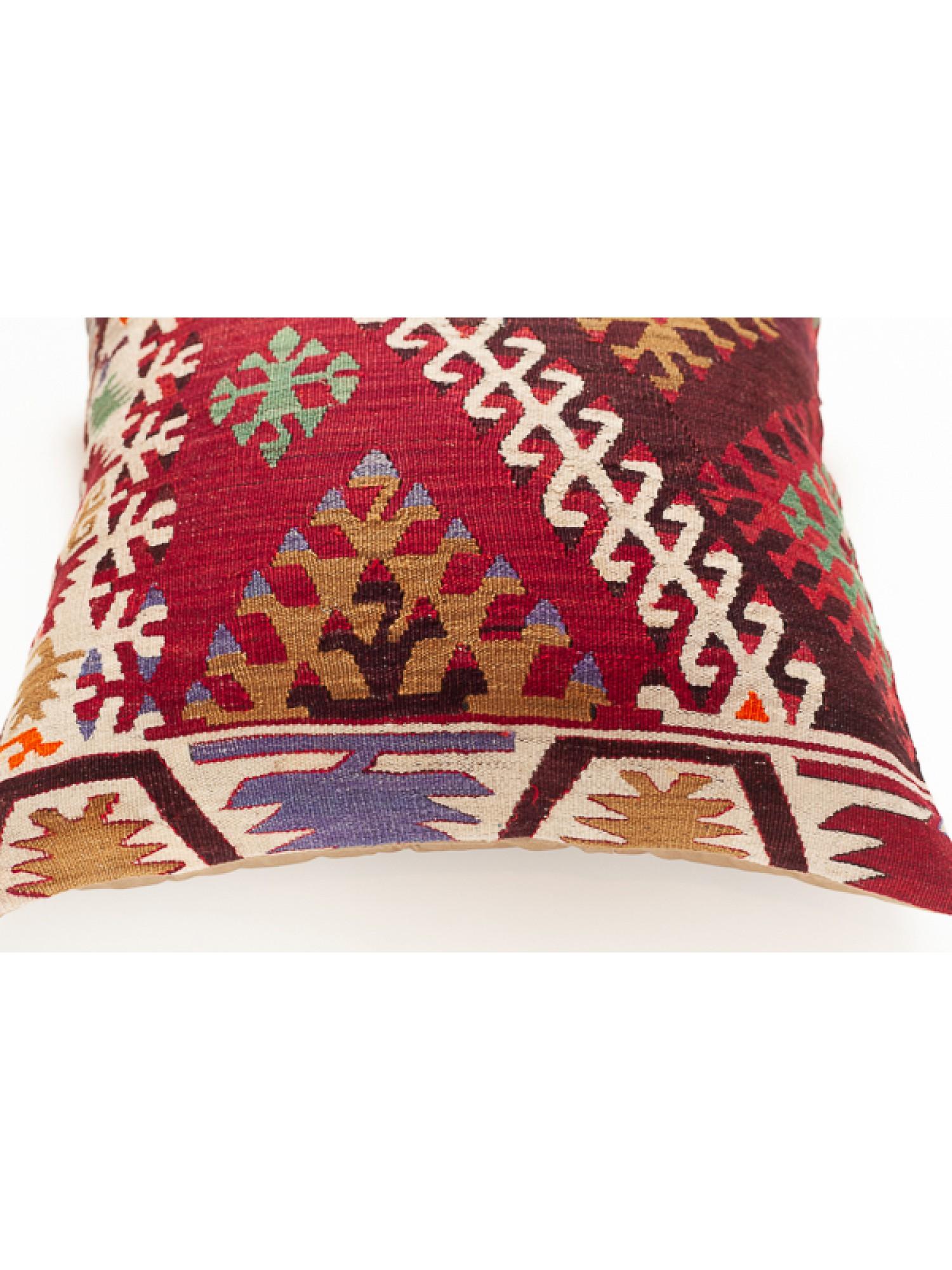 Antique & Old Kilim Cushion Cover, Turkish Yastik Modern Pillow KC3539 In Good Condition For Sale In Tokyo, JP