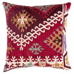 Coussin coussin Kilim ancien et ancien, coussin moderne turc Yastik KC3539