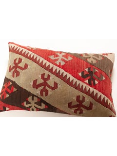 Antique & Old Kilim Cushion Cover Rectangular Turkish Yastik Modern Pillow 3541