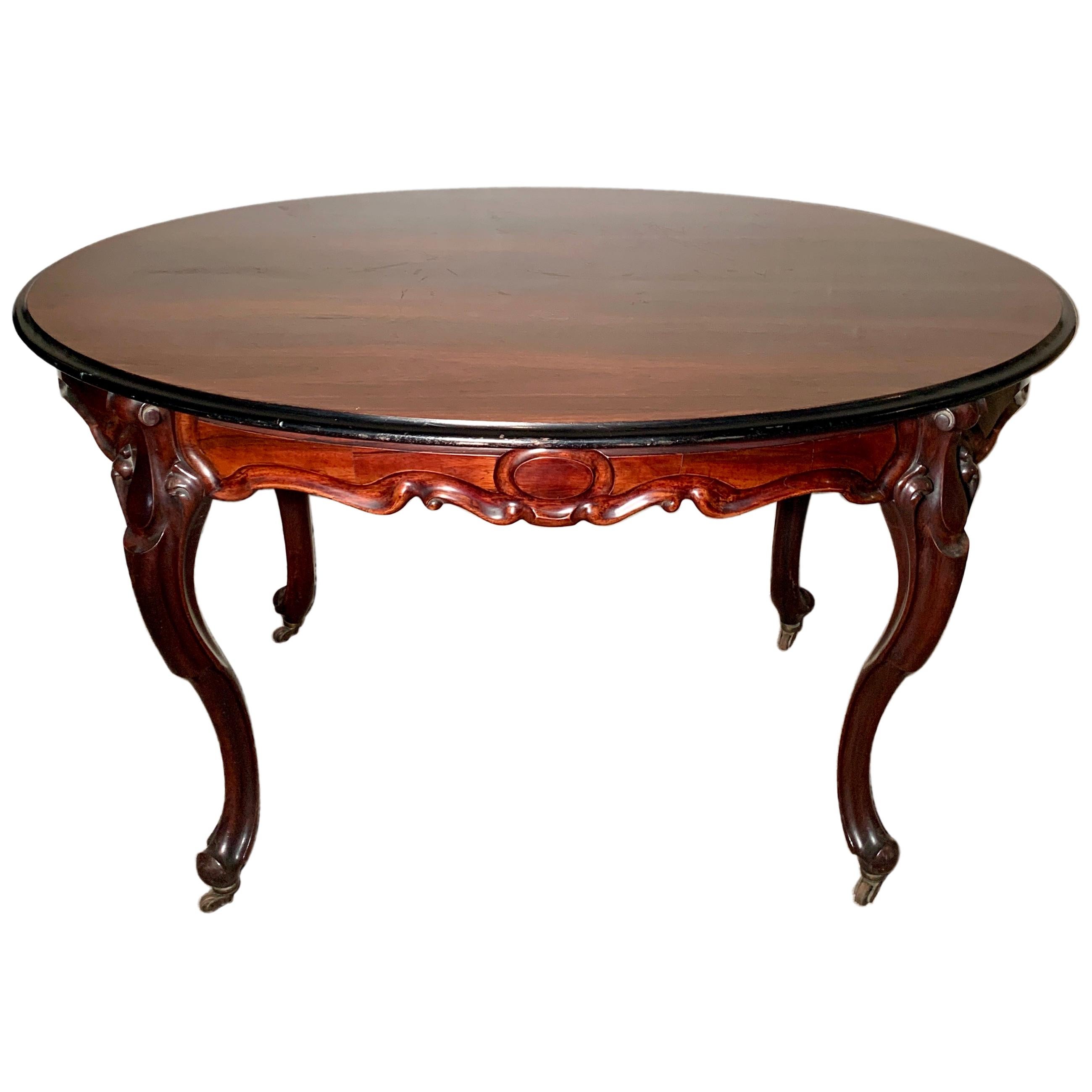 Antique Old Louisiana Rosewood Table, circa 1840