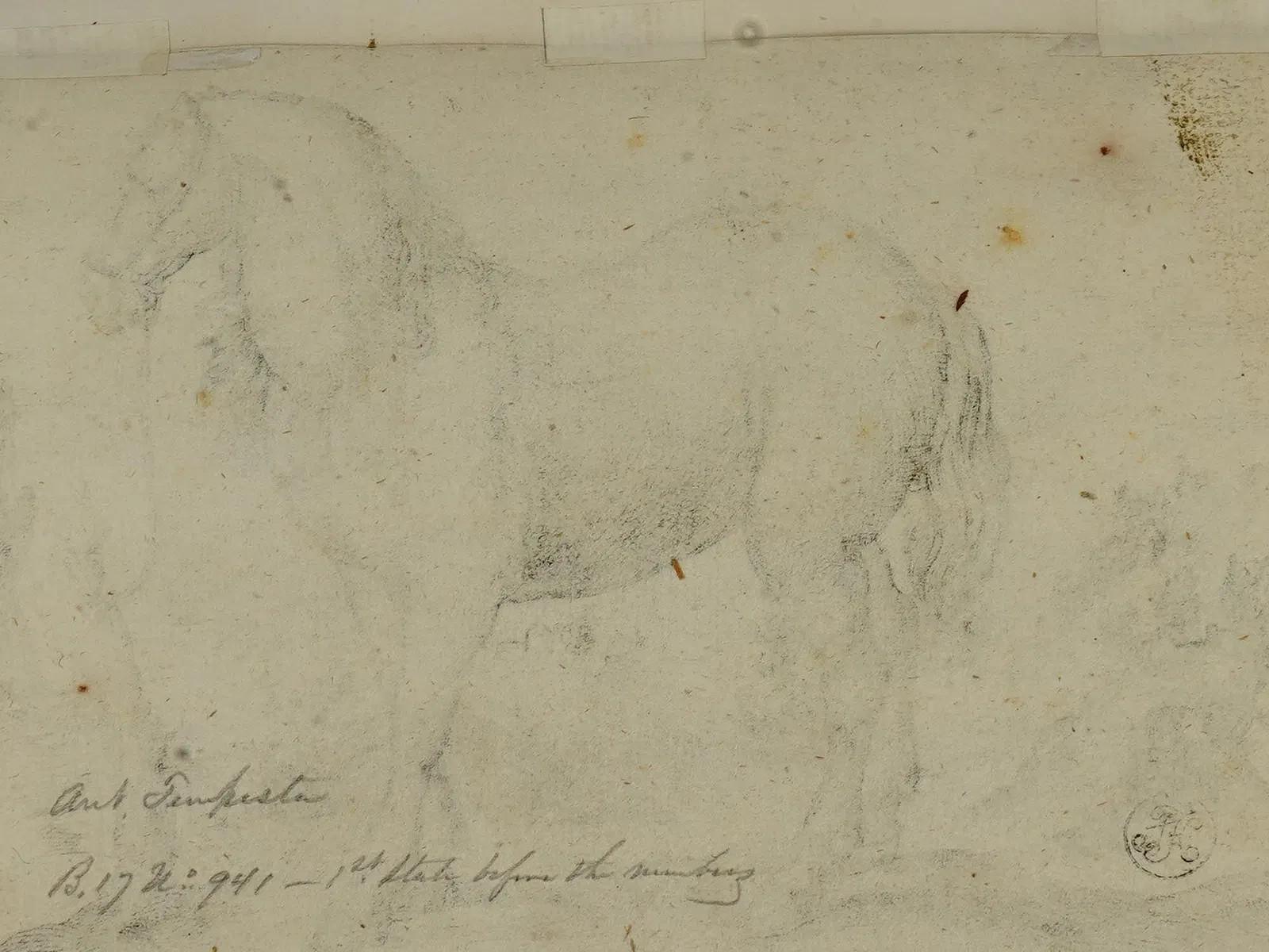 Grabados antiguos de Antonio Tempesta c. 1590 sobre papel en venta 5