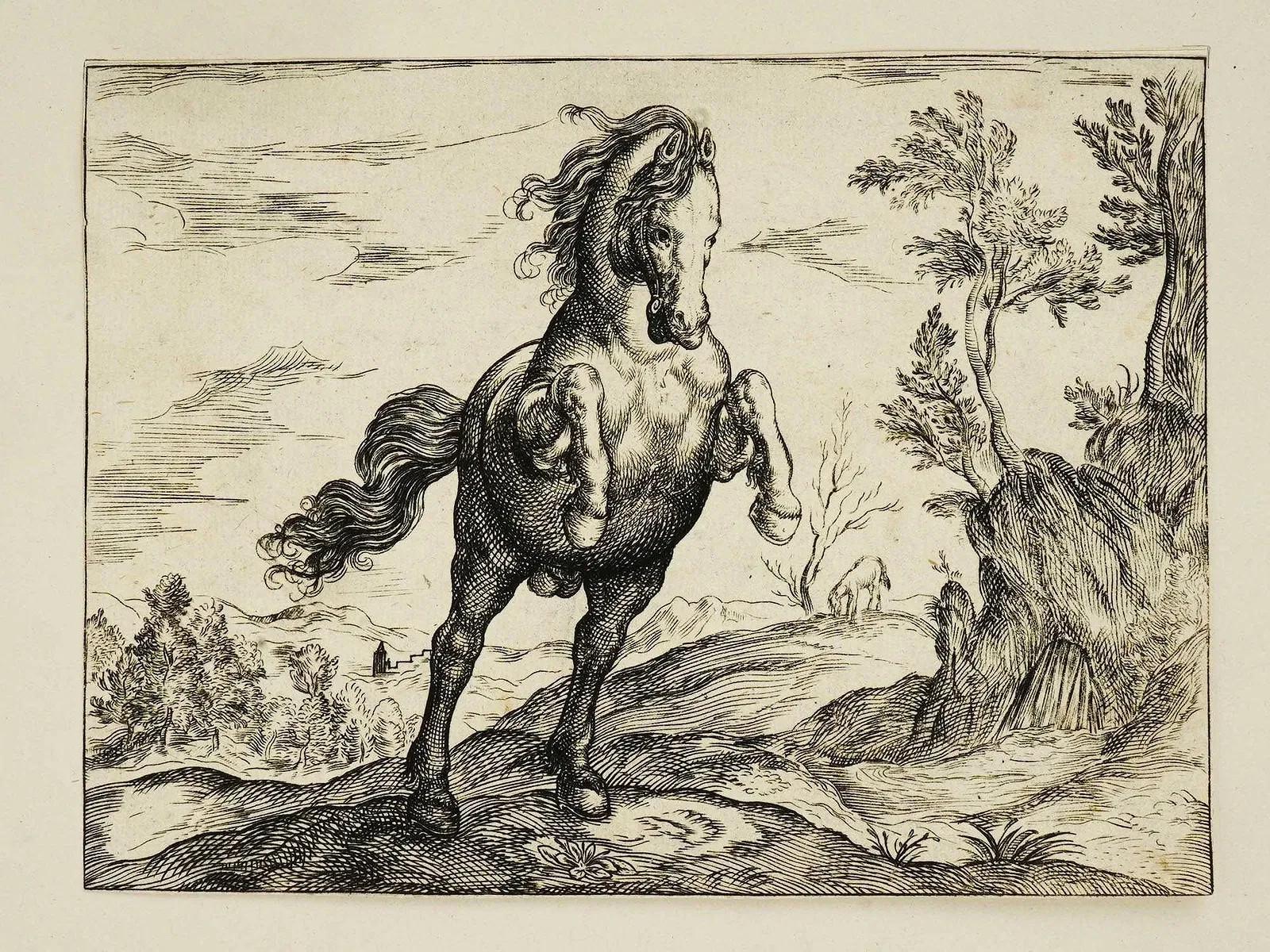 Grabados antiguos de Antonio Tempesta c. 1590 sobre papel en Bueno estado para la venta en Long Island City, NY