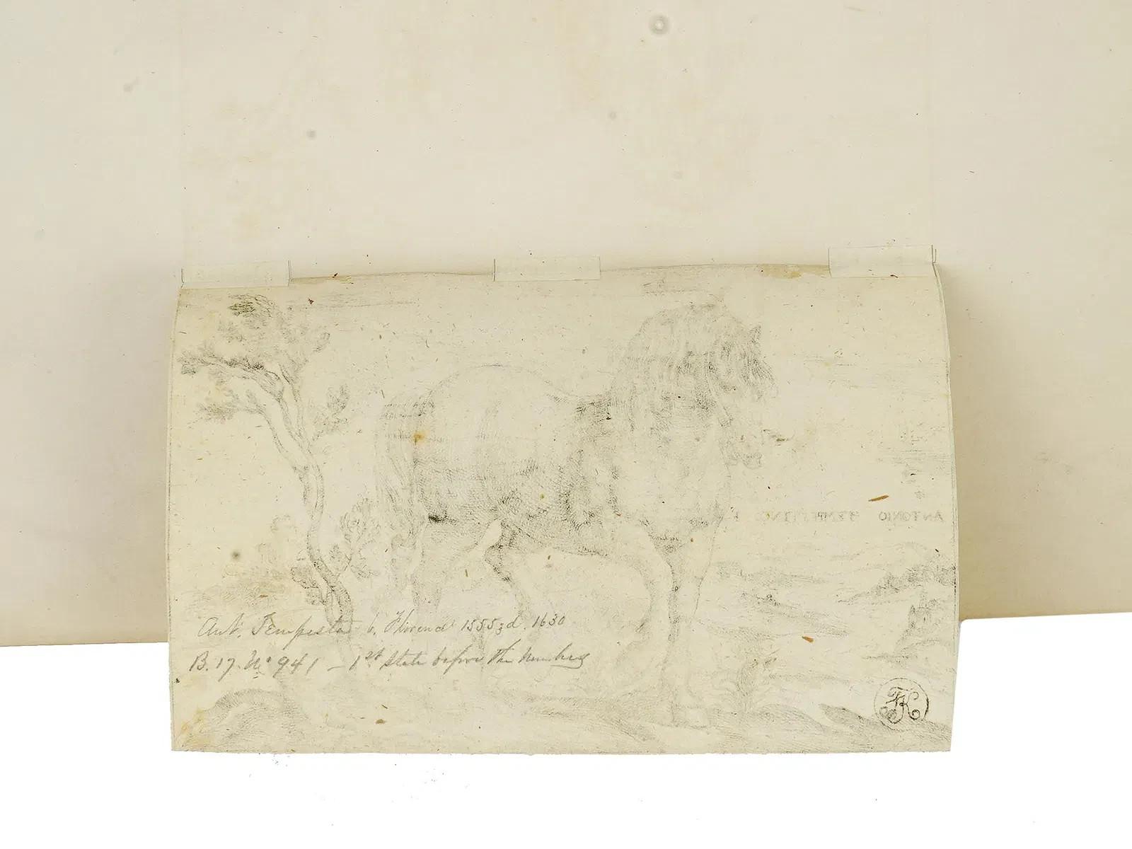 Grabados antiguos de Antonio Tempesta c. 1590 sobre papel en venta 3