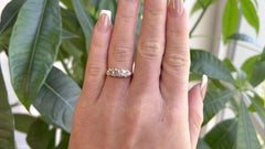 Antique Old Mine Cut Diamond 18 Karat Gold Cluster Ring